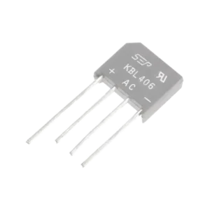 Puente Rectificador de Silicio, 4 Amp. 600 Volt, Fase Sencil