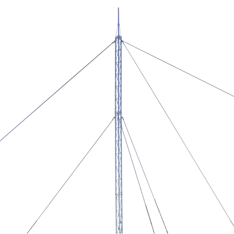 Kit de Torre Arriostrada de Techo de 9 m con Tramo STZ30 Gal