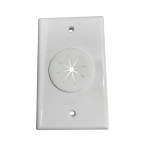 Placa de Pared, con Orificio y Grommet, Ideal para pasar cab