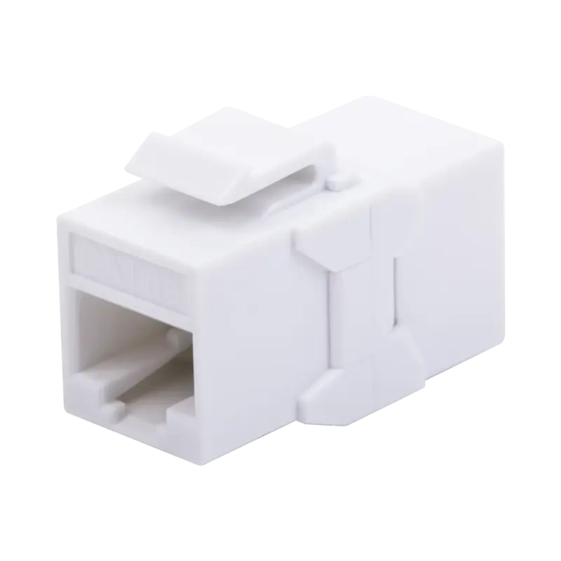 Acoplador UTP Cat6A hembra RJ45 a RJ45 hembra Color Blanco