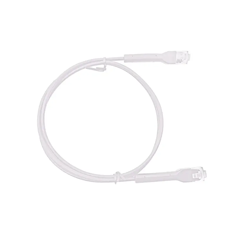 Mini Patch Cord Cat6 Ultra Slim 20 cm Blanco – Ahorra Espaci