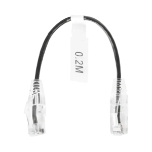 Cable de Parcheo Slim UTP Cat6  20 cm Negro Diámetro Reducid