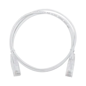 Cable de Parcheo Slim UTP Cat6  1 metro, Blanco, Diámetro Re