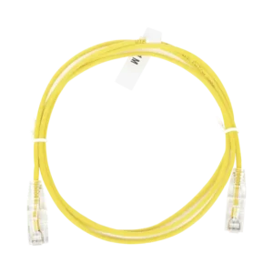 Cable de Parcheo Slim UTP Cat6  1 metro, Amarillo, Diámetro