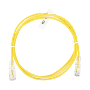 Cable de Parcheo Slim UTP Cat6  1.5 m Amarillo Diámetro Redu