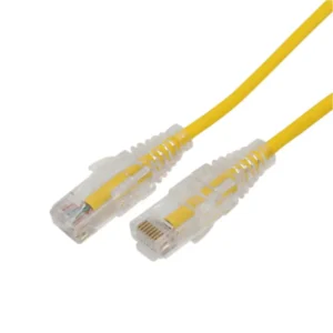 Cable de Parcheo Slim UTP Cat6A  0.5 m Amarillo, Diámetro Re