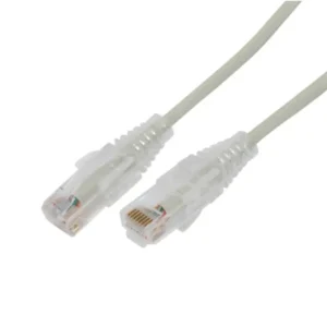 Cable de Parcheo Slim UTP Cat6A  1 m Gris, Diámetro Reducido