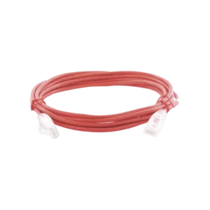 Cable de Parcheo Slim UTP Cat6A  3 m Rojo, Diámetro Reducido