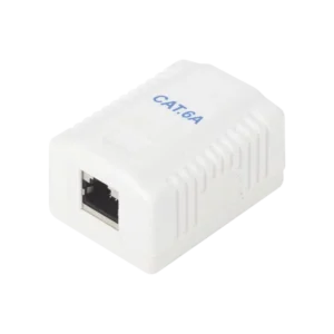 Caja de pared con 1 puerto, incluye 1 jack STP Cat6A