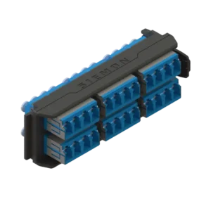 Placa Acopladora LightVerse, 12 Conectores Dúplex LCUPC, Ace