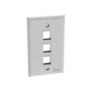 Placa de Pared Vertical, Salida Para 3 Puertos Keystone, Col