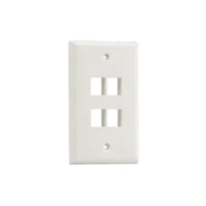 Placa de Pared Vertical, Salida Para 4 Puertos Keystone, Col