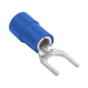 Terminal tipo horquilla  espada  aislada  16  14 AWG  Azúl