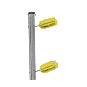 Aislador de color Amarillo  para postes de esquina de alta R