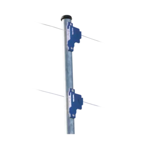 Aislador de Paso colo Azul reforzado para cercos eléctricos,