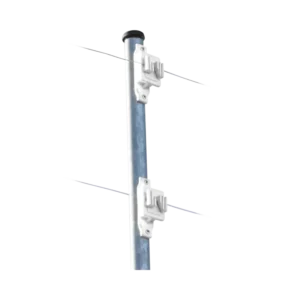 Aislador de Paso Blanco reforzado para cercos eléctricos, re