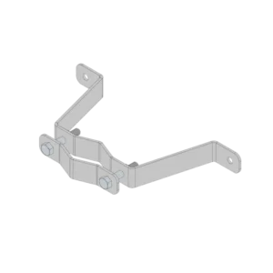 Herraje de Pared Liviano 1 pza para Sujeción de Mástil  1in