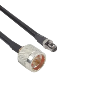 Cable LMR240 de 60 cm con conectores N Macho y SMA Hembra.