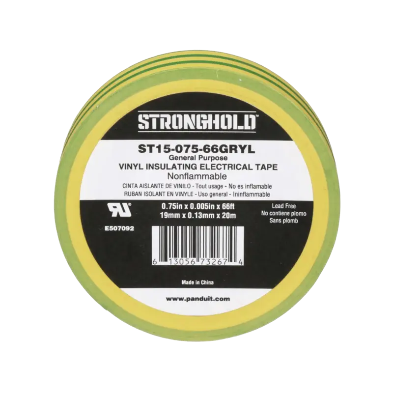 Cinta Eléctrica STRONGHOLD para Aislar, de PVC, Uso Construc