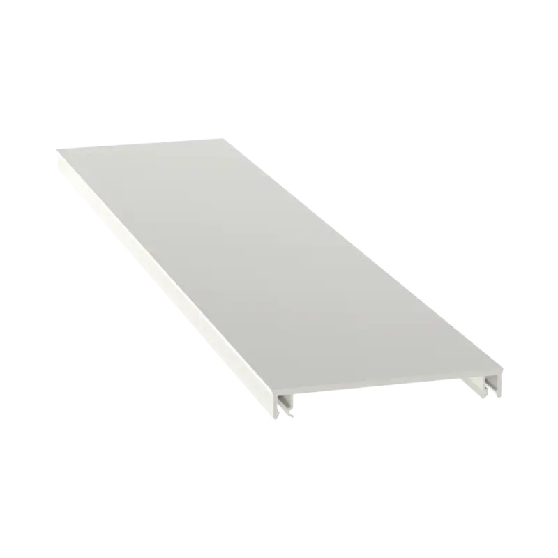 Cubierta para canaleta T70, de PVC rígido, 70.1 x 9.1 x 1828