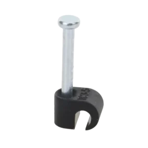 Grapa negra para Fibra óptica redonda de 3 mm 100pzs 3101004