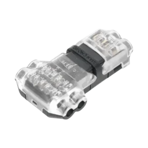 Conector en forma de T para 2 Contactos  Para una Conexión R