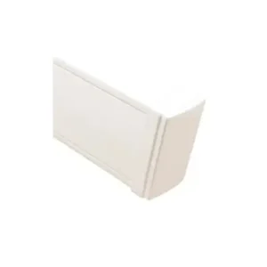 Tapa final en color blanco de PVC auto extinguible,  para ca