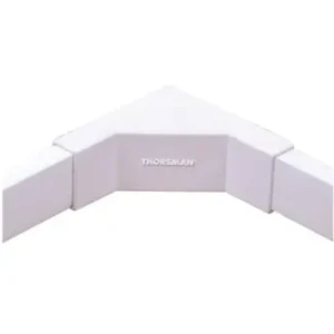 Esquinero interior blanco de PVC auto extinguible, para cana