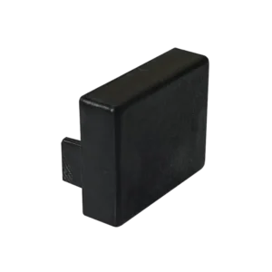 Tapa Final en Color Negro de PVC Auto Extinguible, Para Cana