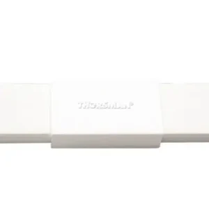 Pieza de unión color blanco de PVC auto extinguible, para c