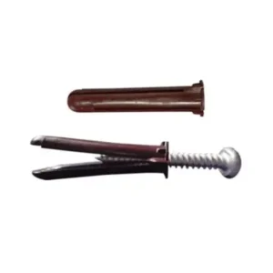 Paquete de 10 taquetes café 1 34in y 10 tornillos 10mm x 1 3