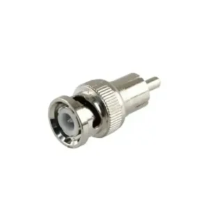 Adaptador en línea para 75 Ohm, de conector BNC macho a RCA