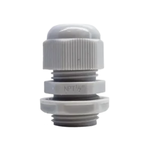 Conector Plástico Blanco Tipo Glándula para Rosca NPT 12in